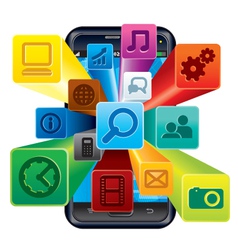 Phone Apps vector image