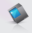 Cube design vector image