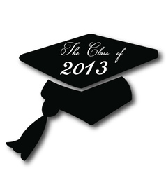 Graduation hat for the class of 2013 vector image