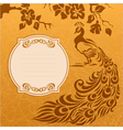 Peacock grunge background vector image
