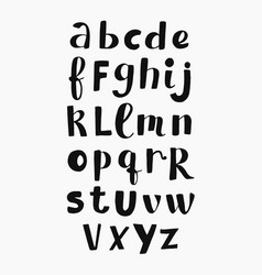 Script alphabet Royalty Free Vector Image - VectorStock