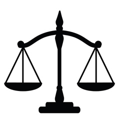 Justice scales vector image