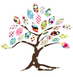 Tree pattern vector image