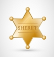 Sheriff badge vector image