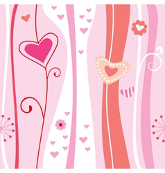 Pink abstract romantic background vector image