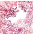 Chrysanthemum background vector image