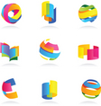 Abstract icons vector image