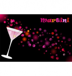 Martini cocktail vector image