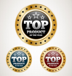 Top product badge vector image