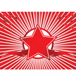 Red star vector image