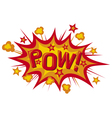 Pow comic book vector image