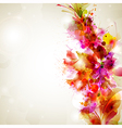 Flower and design vector image
