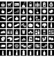 Set of supermarket symbols vector image