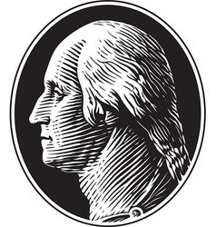 George Washington Portrait Vintage Style vector image