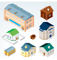 Isometric Houses vector image