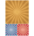 Vintage radial background vector image