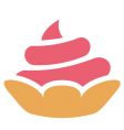 Cake sign vector image