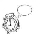 Alarm Clock Bubble Speech vector image