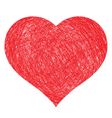 Hand drawn heart Hand drawn heart vector image