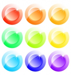 Buttons colored vector image