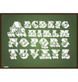 Chalkboard design elements vector image