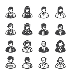 Family Icons and People Icons vector image