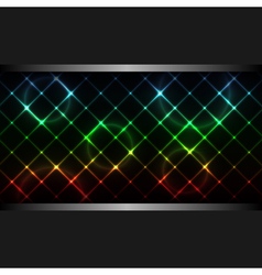 Abstract neon business background vector image