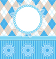 Baby boy card vector image