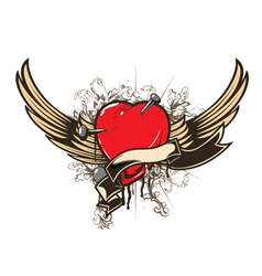 Valentine emblem vector image