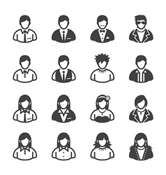 People Icons and User Icons vector image