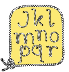 Rope typography vector image