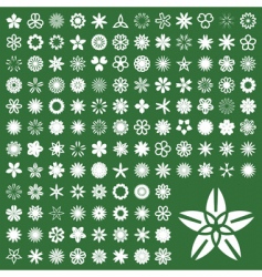 Floral pictogram vector image