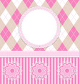 Baby girl card vector image