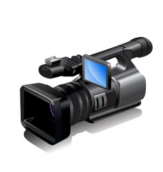 Video camera vector image