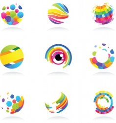 Abstract icons vector image
