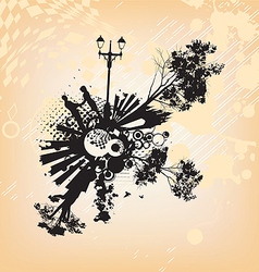 Park Romance Concept Background vector image