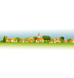 Rural landscape vector image