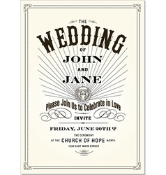 Wedding Invitation vector image