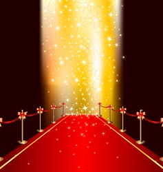 Red carpet vector image