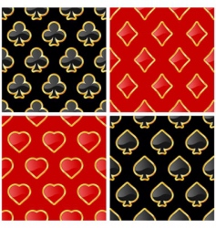 Card suits vector image