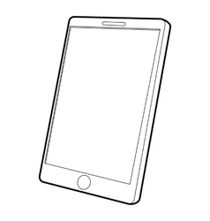 Tablet computer icon isometric 3d style Tablet computer icon isometric 3d style vector image