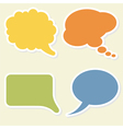 Speech bubbles vector image
