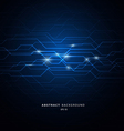 Circuit blue background vector image