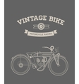Vintage bike vector image