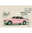 Vintage car vector image