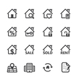 Real Estate Icons vector image
