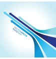 Blue arrow strips vector image