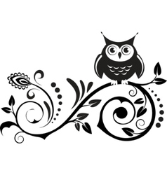 Cute owl vector image