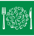 Fruits and vegetables vector image