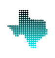 Map of Texas vector image